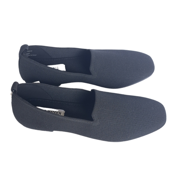 STEVE MADDEN Raine Knit Black Fabric Loafers Flats Size 7.5 - Picture 8 of 16